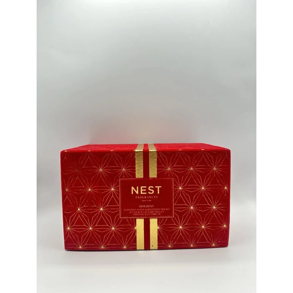 NEST New York Holiday Votive Candle & Reed Diffuser Gift Set New Sealed